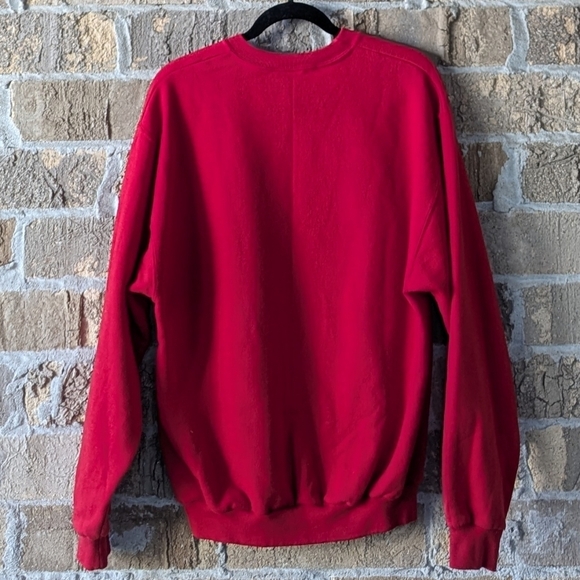 VTG 90s Y2K Holiday Christmas Kitty Cat Sweatshirt Size Medium - Picture 6 of 8